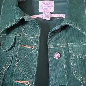 Cute cropped spring corduroy jacket